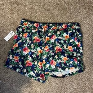 TAGS ON mens swim trunks